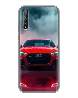 Чохол для Huawei P Smart Pro з картинкою «Audi RS — червоний стиль»