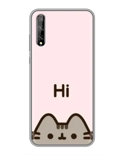Чехол для Huawei P Smart Pro с картинкой «Пушин говорит Hi»