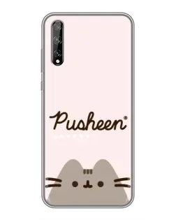Чохол для Huawei P Smart Pro з картинкою «Pusheen логотип» Чохол для Huawei P Smart Pro з картинкою «Pusheen логотип»