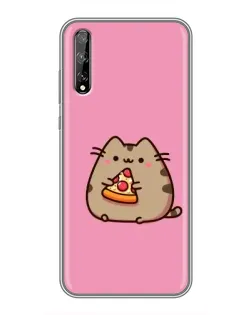 Чохол для Huawei P Smart Pro з картинкою «Пушин із піцою» Чохол для Huawei P Smart Pro з картинкою «Пушин із піцою»