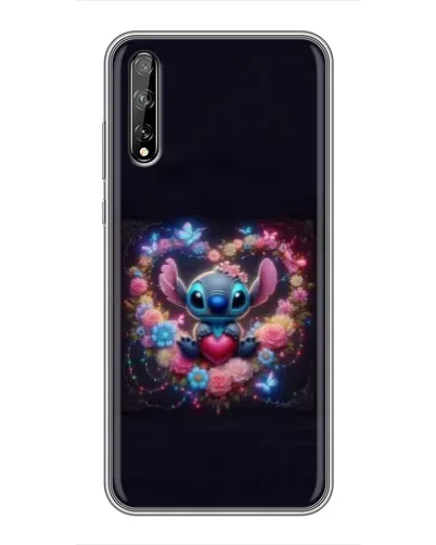 Чехол для Huawei P Smart Pro с картинкой «Stitch в цветах» Чехол для Huawei P Smart Pro с картинкой «Stitch в цветах»