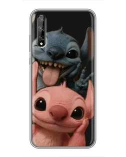 Чехол для Huawei P Smart Pro с картинкой «Стич и Ангел»