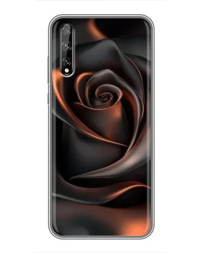 Чехол для Huawei P Smart Pro с картинкой «Шелковая черная роза»