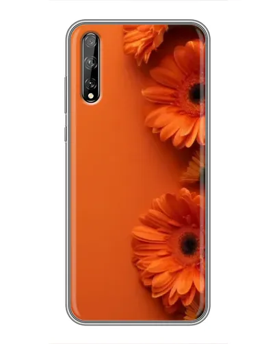 Чехол для Huawei P Smart Pro с картинкой «Оранжевые герберы»