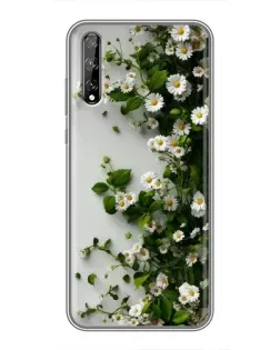 Чохол для Huawei P Smart Pro з картинкою «Гілка дрібних білих квітів»