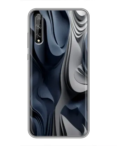 Чехол для Huawei P Smart Pro с картинкой «Объемные синие складки» Чехол для Huawei P Smart Pro с картинкой «Объемные синие складки»