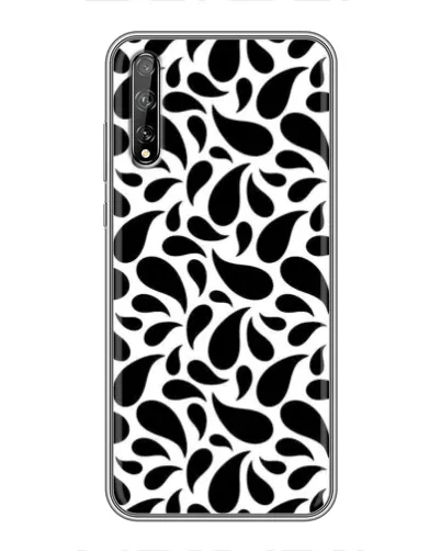 Чехол для Huawei P Smart Pro с картинкой «Контрастные черные капли» Чехол для Huawei P Smart Pro с картинкой «Контрастные черные капли»