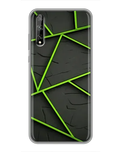 Чехол для Huawei P Smart Pro с картинкой «Зеленые геометрические линии» Чехол для Huawei P Smart Pro с картинкой «Зеленые геометрические линии»