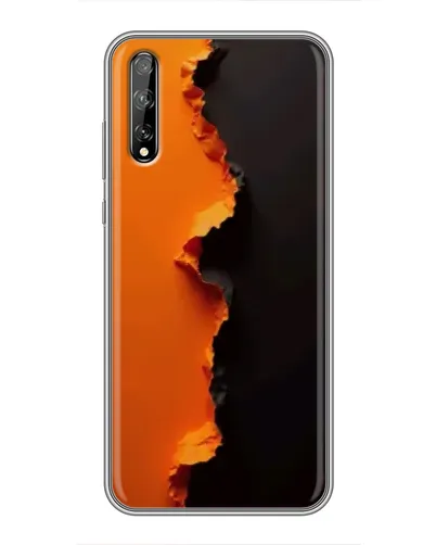 Чехол для Huawei P Smart Pro с картинкой «Оранжевый разлом» Чехол для Huawei P Smart Pro с картинкой «Оранжевый разлом»