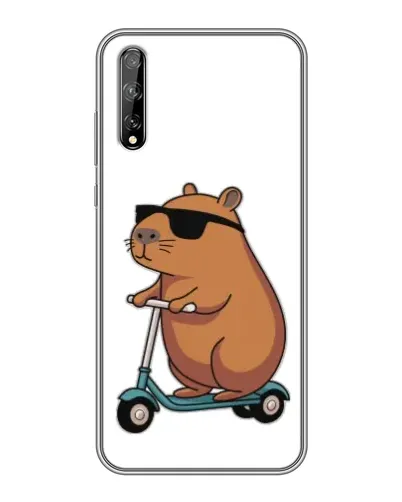 Чехол для Huawei P Smart Pro с картинкой «Капибара на самокате» Чехол для Huawei P Smart Pro с картинкой «Капибара на самокате»