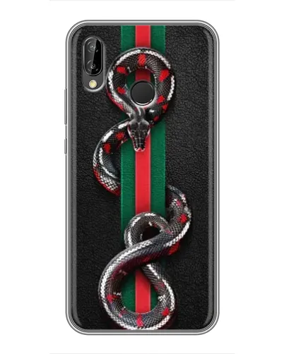 Чехол для Huawei P Smart Z / Y9 Prime 2019 с картинкой «Gucci — змея на полосе» Чехол для Huawei P Smart Z / Y9 Prime 2019 с картинкой «Gucci — змея на полосе»