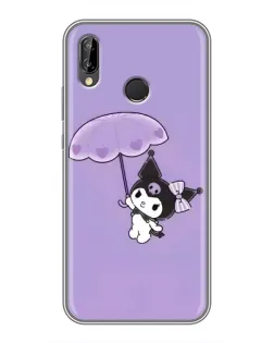 Чехол для Huawei P Smart Z / Y9 Prime 2019 с картинкой «Kuromi с зонтиком»