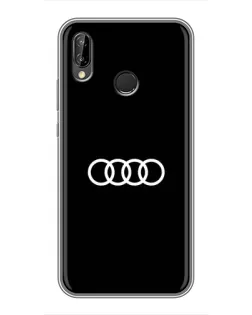 Чехол для Huawei P Smart Z / Y9 Prime 2019 с картинкой «Audi White Logo»