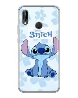 Чехол для Huawei P Smart Z / Y9 Prime 2019 с картинкой «Stitch среди цветов»