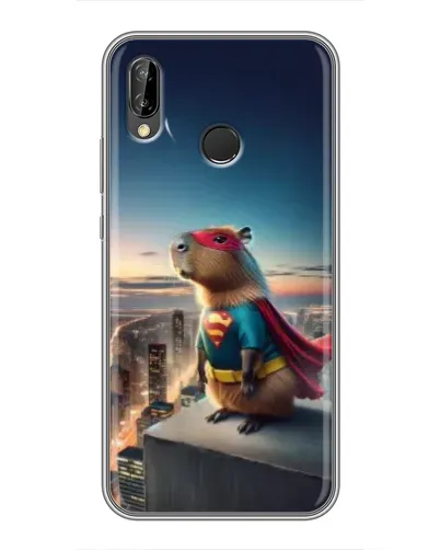 Чехол для Huawei P Smart Z / Y9 Prime 2019 с картинкой «Капи-мен супергерой»