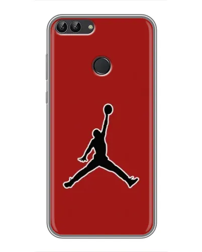 Чехол для Huawei P Smart (Enjoy 7s, FIG-LA1) с картинкой «Jordan Red Back» Чехол для Huawei P Smart (Enjoy 7s, FIG-LA1) с картинкой «Jordan Red Back»