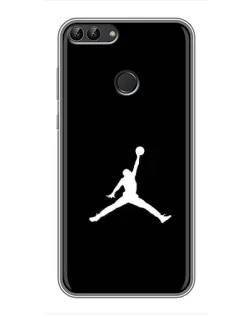 Чехол для Huawei P Smart (Enjoy 7s, FIG-LA1) с картинкой «Jordan Silhouette»