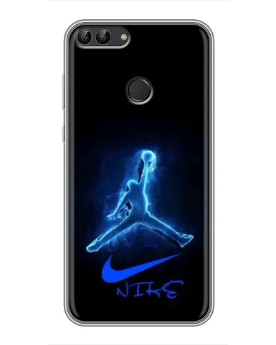Чехол для Huawei P Smart (Enjoy 7s, FIG-LA1) с картинкой «Jordan Neon Blue» Чехол для Huawei P Smart (Enjoy 7s, FIG-LA1) с картинкой «Jordan Neon Blue»