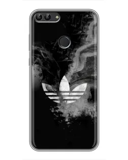 Чехол для Huawei P Smart (Enjoy 7s, FIG-LA1) с картинкой «Абстрактный дым Adidas» Чехол для Huawei P Smart (Enjoy 7s, FIG-LA1) с картинкой «Абстрактный дым Adidas»
