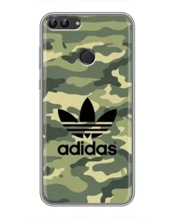 Чехол для Huawei P Smart (Enjoy 7s, FIG-LA1) с картинкой «Милитари стиль Adidas» Чехол для Huawei P Smart (Enjoy 7s, FIG-LA1) с картинкой «Милитари стиль Adidas»