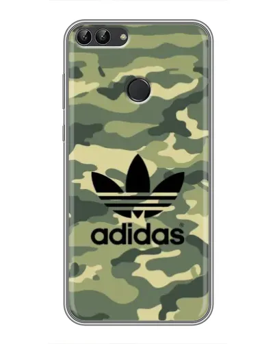 Чехол для Huawei P Smart (Enjoy 7s, FIG-LA1) с картинкой «Милитари стиль Adidas» Чехол для Huawei P Smart (Enjoy 7s, FIG-LA1) с картинкой «Милитари стиль Adidas»