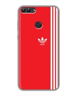 Чехол для Huawei P Smart (Enjoy 7s, FIG-LA1) с картинкой «Красный минимализм Adidas» Чехол для Huawei P Smart (Enjoy 7s, FIG-LA1) с картинкой «Красный минимализм Adidas»