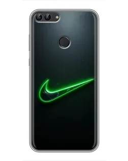 Чохол для Huawei P Smart (Enjoy 7s, FIG-LA1) з картинкою «Неоновий контур Nike» Чохол для Huawei P Smart (Enjoy 7s, FIG-LA1) з картинкою «Неоновий контур Nike»