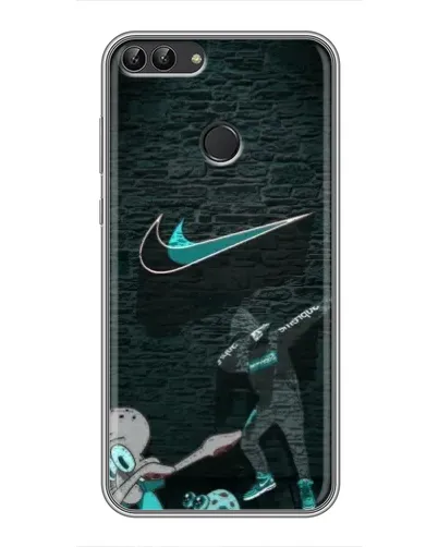 Чехол для Huawei P Smart (Enjoy 7s, FIG-LA1) с картинкой «Спортивный арт Nike»