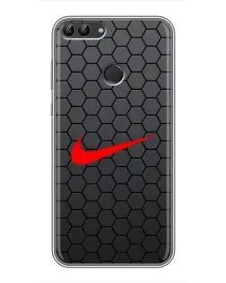 Чохол для Huawei P Smart (Enjoy 7s, FIG-LA1) з картинкою «Nike — карбонова сітка» Чохол для Huawei P Smart (Enjoy 7s, FIG-LA1) з картинкою «Nike — карбонова сітка»