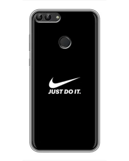 Чехол для Huawei P Smart (Enjoy 7s, FIG-LA1) с картинкой «Минимализм от Nike»