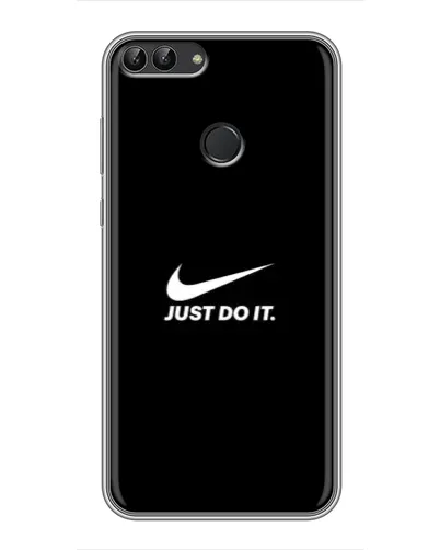Чехол для Huawei P Smart (Enjoy 7s, FIG-LA1) с картинкой «Минимализм от Nike»