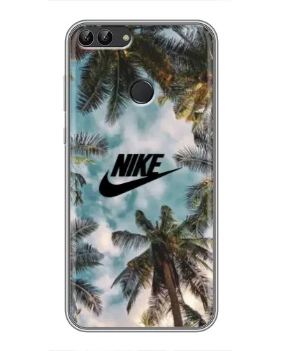 Чехол для Huawei P Smart (Enjoy 7s, FIG-LA1) с картинкой «Тропический принт Nike» Чехол для Huawei P Smart (Enjoy 7s, FIG-LA1) с картинкой «Тропический принт Nike»