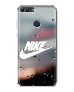 Чехол для Huawei P Smart (Enjoy 7s, FIG-LA1) с картинкой «Nike в стиле ретро»