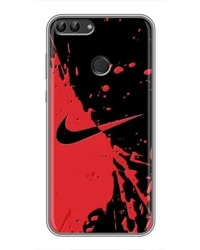 Чехол для Huawei P Smart (Enjoy 7s, FIG-LA1) с картинкой «Красные брызги Nike» Чехол для Huawei P Smart (Enjoy 7s, FIG-LA1) с картинкой «Красные брызги Nike»