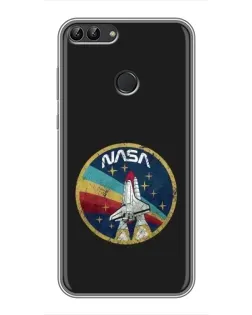 Чохол для Huawei P Smart (Enjoy 7s, FIG-LA1) з картинкою «NASA — емблема місії» Чохол для Huawei P Smart (Enjoy 7s, FIG-LA1) з картинкою «NASA — емблема місії»