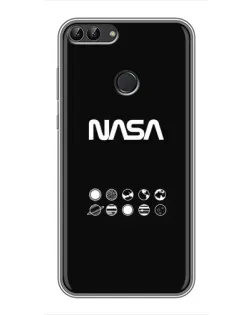 Чохол для Huawei P Smart (Enjoy 7s, FIG-LA1) з картинкою «NASA — технічний принт» Чохол для Huawei P Smart (Enjoy 7s, FIG-LA1) з картинкою «NASA — технічний принт»