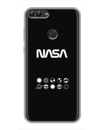 Чохол для Huawei P Smart (Enjoy 7s, FIG-LA1) з картинкою «NASA — технічний принт»