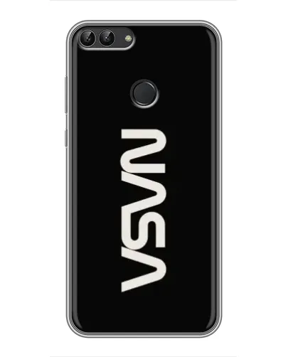 Чохол для Huawei P Smart (Enjoy 7s, FIG-LA1) з картинкою «NASA — вертикальний логотип»