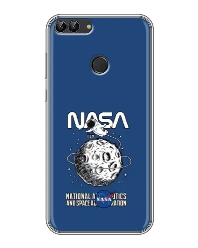 Чохол для Huawei P Smart (Enjoy 7s, FIG-LA1) з картинкою «NASA — місячна місія»