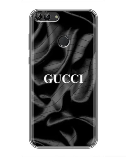 Чехол для Huawei P Smart (Enjoy 7s, FIG-LA1) с картинкой «Gucci — шелковые волны»