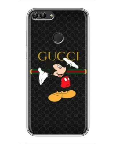Чехол для Huawei P Smart (Enjoy 7s, FIG-LA1) с картинкой «Микки Маус Gucci»