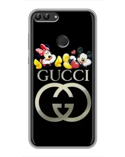 Чохол для Huawei P Smart (Enjoy 7s, FIG-LA1) з картинкою «Gucci — герої Disney»