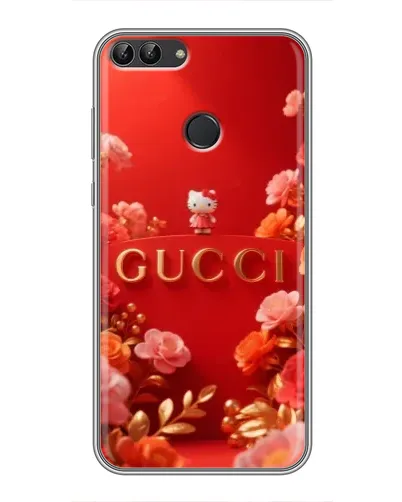 Чехол для Huawei P Smart (Enjoy 7s, FIG-LA1) с картинкой «Gucci — золотой сад»