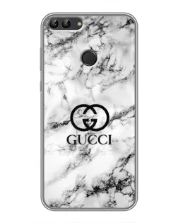Чохол для Huawei P Smart (Enjoy 7s, FIG-LA1) з картинкою «Gucci — мармуровий шик»