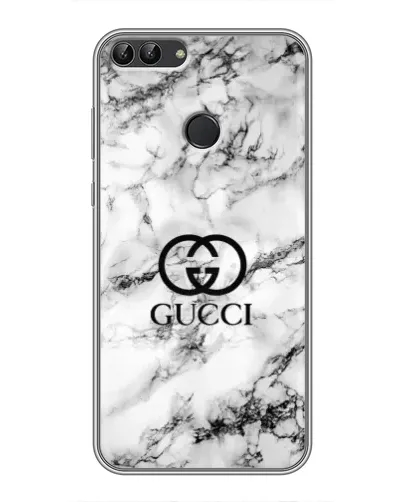 Чехол для Huawei P Smart (Enjoy 7s, FIG-LA1) с картинкой «Gucci — мраморный шик»