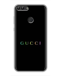Чохол для Huawei P Smart (Enjoy 7s, FIG-LA1) з картинкою «Gucci — неоновий мінімалізм»