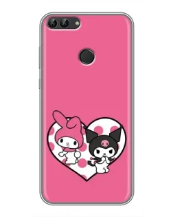 Чохол для Huawei P Smart (Enjoy 7s, FIG-LA1) з картинкою «Kuromi та My Melody» Чохол для Huawei P Smart (Enjoy 7s, FIG-LA1) з картинкою «Kuromi та My Melody»