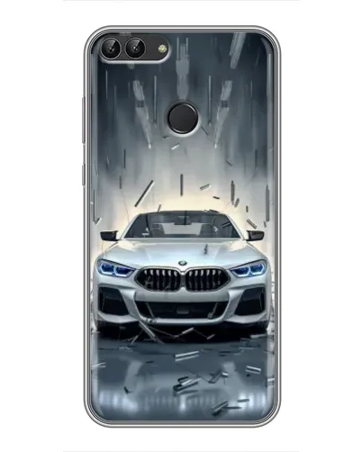 Чехол для Huawei P Smart (Enjoy 7s, FIG-LA1) с картинкой «BMW в свете фар» Чехол для Huawei P Smart (Enjoy 7s, FIG-LA1) с картинкой «BMW в свете фар»