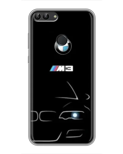 Чехол для Huawei P Smart (Enjoy 7s, FIG-LA1) с картинкой «Минималистичный принт BMW M3» Чехол для Huawei P Smart (Enjoy 7s, FIG-LA1) с картинкой «Минималистичный принт BMW M3»
