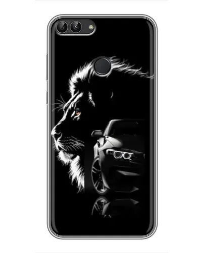 Чехол для Huawei P Smart (Enjoy 7s, FIG-LA1) с картинкой «BMW и лев» Чехол для Huawei P Smart (Enjoy 7s, FIG-LA1) с картинкой «BMW и лев»